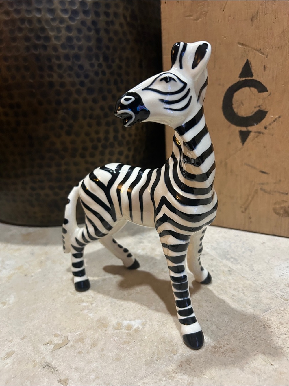 vintage Robert Simmons Pottery zebra figurine named "Zig” - Picture 6 of 11